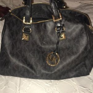 Michael Kors black bowler bag